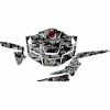 Attack Graphics Siege Complete UTV Graphics Kit Black/ Dark Grey -Factory Effex Sales att 19 sie com utv gra kit blk dar gry