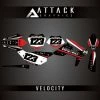 Attack Graphics Custom Velocity Complete Bike Graphics Kit -Factory Effex Sales att 22 cus cel com bik gra kit 2069820001