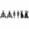 Attack Graphics Ride Life Family Window Decal 2" X 4.75" MC Woman Black 19 Attack Graphics Ride Life Family Window Decal 2" X 4.75" MC Woman Black - Image 17