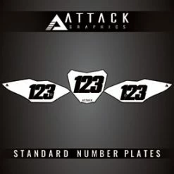 Attack Graphics Standard Restyle Number Plate Backgrounds