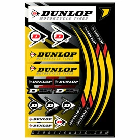 Dcor-visuals D’Cor Visuals Dunlop Decal Sheet 3 Dcor-visuals D’Cor Visuals Dunlop Decal Sheet