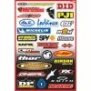 Factory Effex Sponsor Sticker Kit B-3 -Factory Effex Sales fac 07 spo sti b